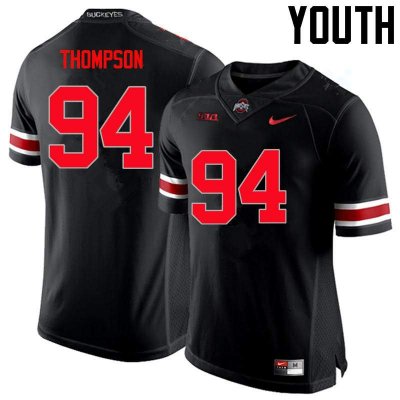 Youth Ohio State Buckeyes #94 Dylan Thompson Black Nike NCAA Limited College Football Jersey Black Friday MZQ2744EV